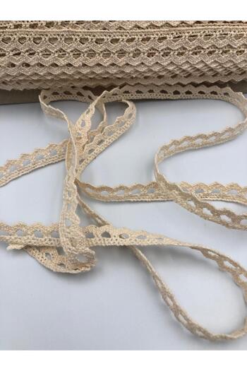 DUCK HOBY 5 Meters Cotton Lace Ribbon 1 cm Kopanaki Guipure