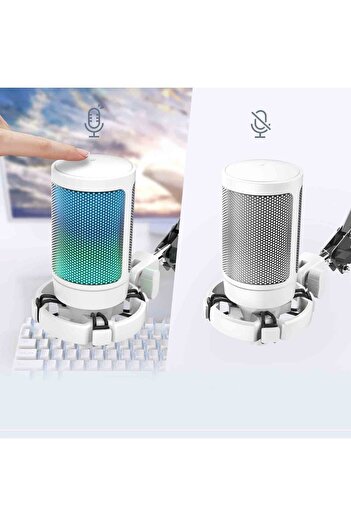 Fifine Ampligame A6t-w Youtuber - Gamer - Tiktok - Yayıncı Usb Mikrofon Seti Beyaz