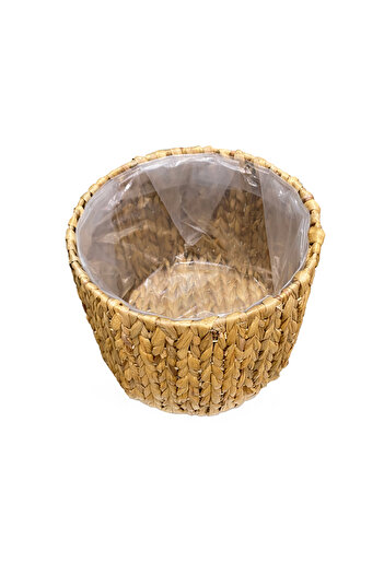 sever ithalat Natural Wicker Planter/Flower Basket – Decorative and Stylish Design with Waterproof Interior Coating
