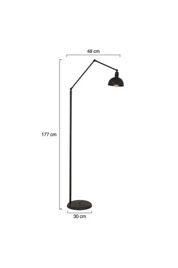 Apliqa Lampader HubRom, AKSU 3636-01-BL 30x177 cm 1xE27-60W Negru