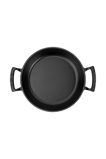 Lava Cast Round Sahan Cast Iron Solid Double Handle Diameter(Ø)24cm