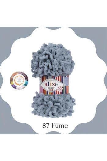 Alize Puffy Fine Hand Knitting Thread Small Bowknot (SINGLE) - 100 Gr14.5mFinger Rope, Blanket Rope