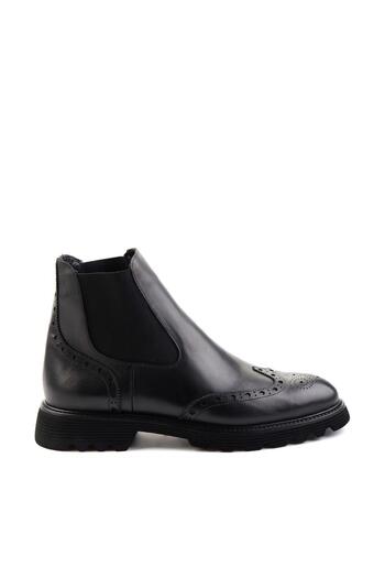 Bambi Black Antique Genuine Leather Men's Boots & Booties E 02757713241