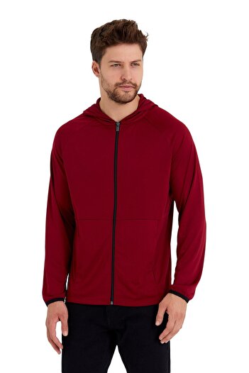 Adams Hooded Pocket Zippered Cardigan Sweatshirt