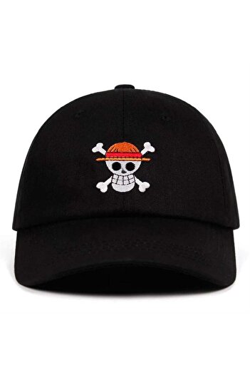 Köstebek Black Anime One Piece Logo Hat