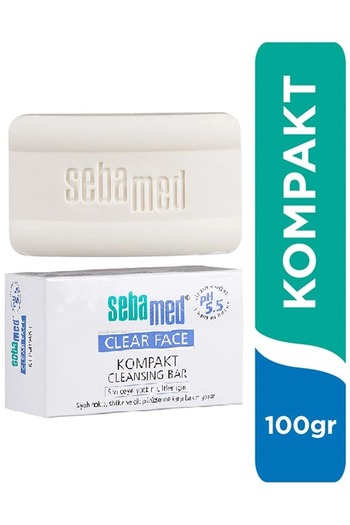 Sebamed Clear Face Compact Facial Cleansing Bar Soap for Acne-Prone Skin 100Gr (Set of 3)