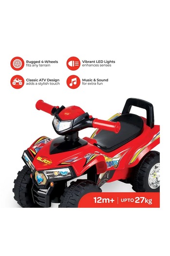 rexa 4 Wheeler For Kids Powerful Push Car