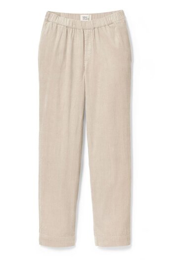 Tchibo Women Textured Corduroy Pants, Beige