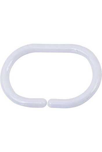 Generic Tendance 12-Piece Polypropylene Shower Curtain Rings Set White 2200100