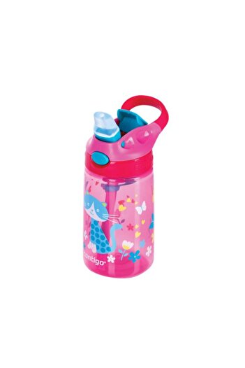 Generic Contigo Gizmo Flip Straw Cherry Cat BPA-Free Baby Bottle Pink and Blue 420ml