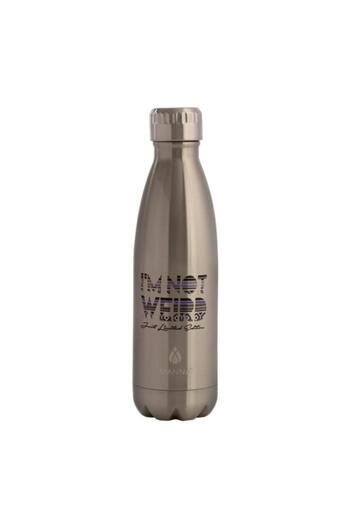 Generic MANNA I'm Not Weird Printed Insulated Stainless Steel Water Bottle Silver 500ml