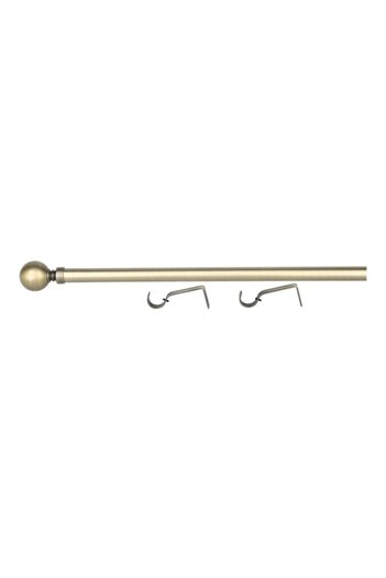 Generic Micasa Durable High Quality Modern Design Sturdy Ball Curtain Rod Silver 210-410cm