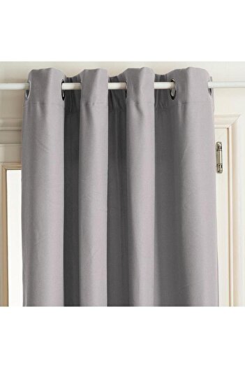 Generic atmosphera Isa Insulating Curtain Grey 140 x 260cm 172412D