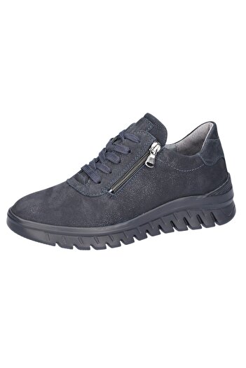 Waldläufer Damen Low Sneaker H-biggi 913008 202 Schwarz 194 Mephis Notte Leder Mit Eva & Herausnehmbar
