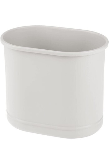 MDesign Waste Bin, Metal, Light Gray, 30.5 x 26 cm