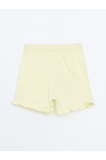 LC Waikiki Elastic Waist Basic Girl's Shorts