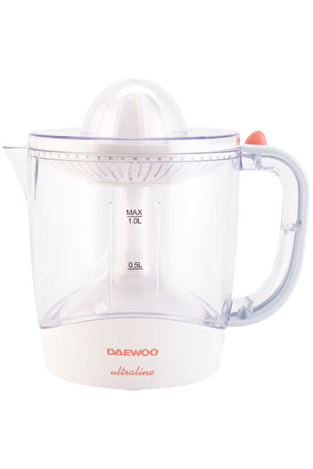 Daewoo Daewoo UltraLine citrus juicer, 40 W, 1 liter capacity, 2 juicing cones, White
