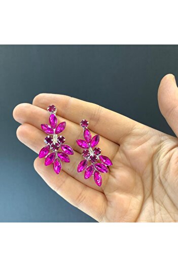 BEYOĞLU NİŞANTAŞI Stoned Bridal Wedding Henna Engagement Wedding Earrings