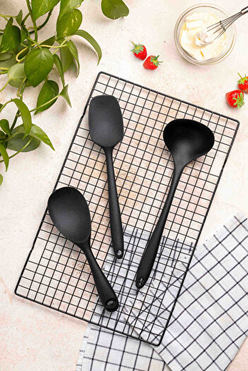 FH finehome Verano 3-Piece Silicone Set Black