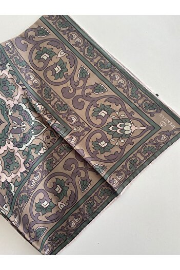 İpekhan Glazed Pattern Thin Cotton Scarf