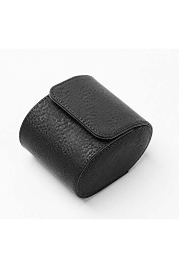 Choice BlackSingleWatchRoll Single Watch Roll Travel Case Portable Vintage Leather Watch Storage Organizer
