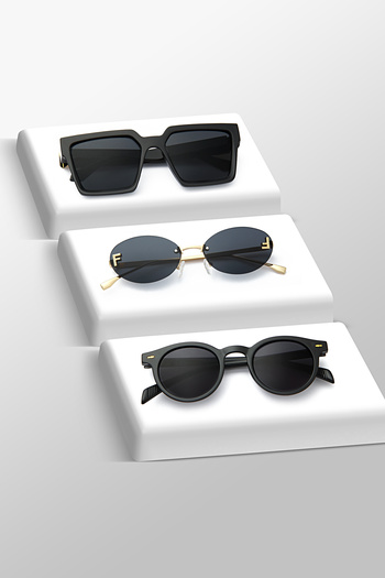 Nilu Moda SET OF 3 SUNGLASSES