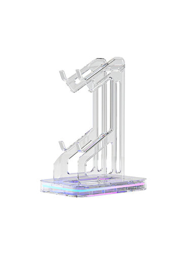 Choice RGB Double layer RGB Dual Game Controller Holder Acrylic Gamepad Handle Bracket Display For Switch P