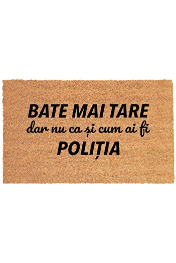 OEM Personalized entry mat with message - Knock harder, but not as if you were the police, 40x60 cm