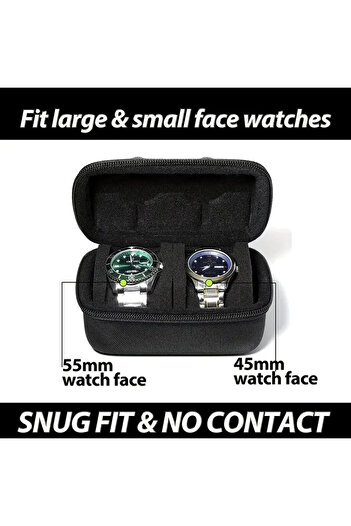 Choice 2 grids New Styl Watch Carrying Case Travel Storage Box EVA Watch Protector Portable Jewelry Hard Ca
