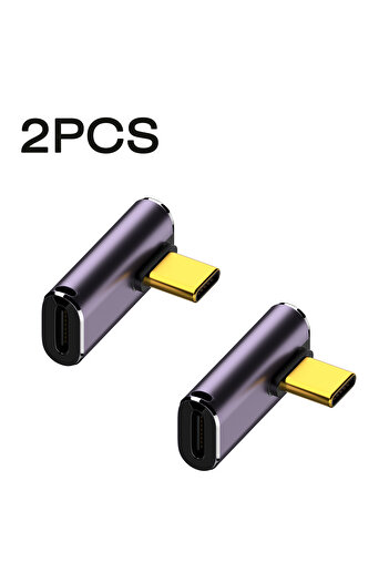 Choice 2PCS USB4-40G240w-L1 UGOURD USB4 OTG Type C To C Thunderbolt3 Extension Cable Adapter L Style Male T