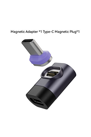 Choice TAdapter x1 Plug x1 240W Magnetic Right Angle USB C Male to USB C Female Adapter 90 Degree PD3.0 Fas