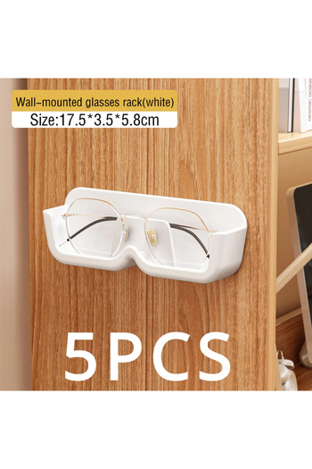 Choice White-5PCS Glasses Display Cabinet Sunglasses Storage Box Wall Mounted Perforated Free Sunglasses St