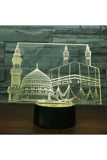 huitich Makkah Madina 3D LED Lamp White