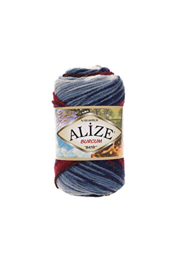Alize Burcum Batik Knitting Yarn 5 Pack – Color Changing Yumak – for Shawl, Sweater, Cardigan
