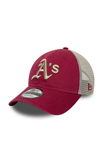 NEW ERA Washed 9Twenty Trucker Oakath Chjstn Dark Red Unisex Cap