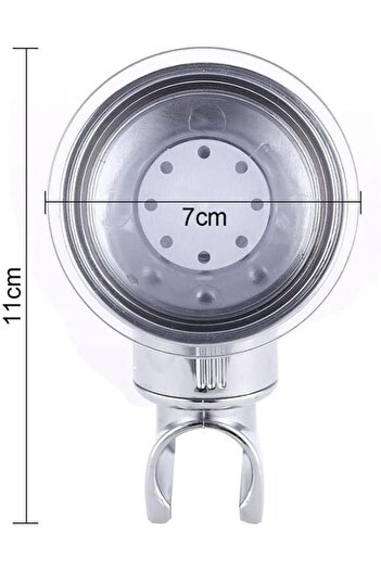 OEM Removable shower head holder, ABS, Silver, 11x7 cm