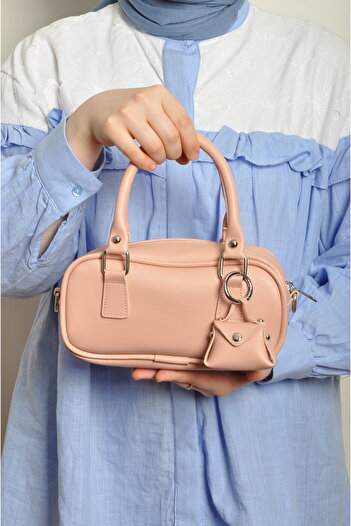 WITH-W Women's Adjustable Strap Leather Model, AirPods Bag Accessory, Cross Hand and Shoulder Bag
