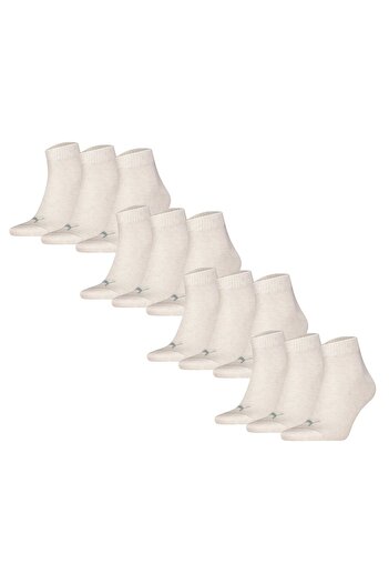 Puma Unisex Quartersocken, 12er Pack - Quarter Plain 12P, Logo, einfarbig