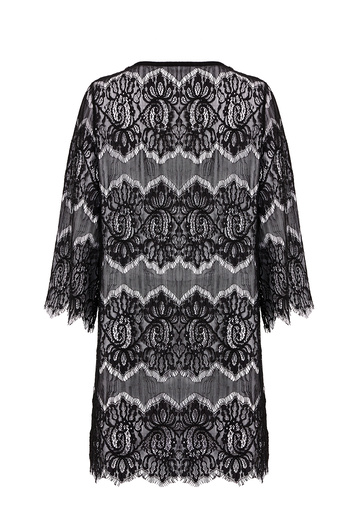Eight Fashion Women's Black Lace Kimono Stylish Beach Wear
