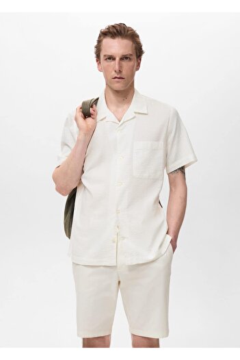 MANGO Man Regular fit gofre gömlek