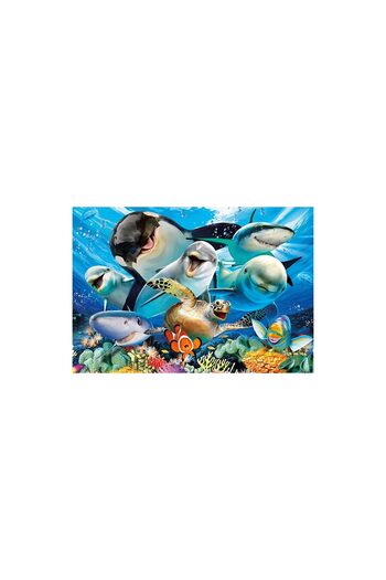 EDUCA Puzzle - Underwater selfies, 500 pieces, includes puzzle glue