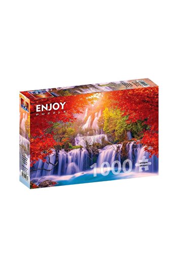 Enjoy Puzzle 1000 pieces - Thee Lor Su Waterfall in Autumn, Thailand