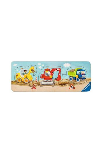RAVENSBURGER 3 piece puzzle - Wood Construction Equipment