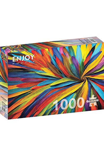 Enjoy Puzzle 1000 piese - Colorful Feathers (Enjoy-2133)