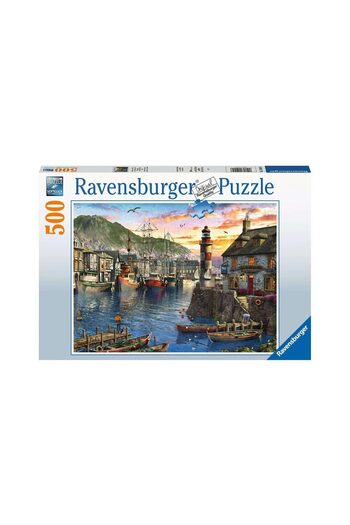 RAVENSBURGER Puzzle - Sunrise at the Port, 500 piese