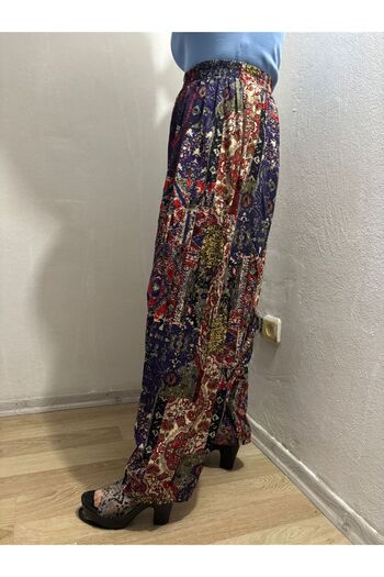hoaryage Viscose Print Fabric Floral Print Baggy with Pockets 100% Cotton