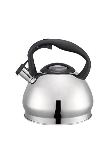Generic PARFAIT Stainless Steel Whistling Kettle with Handle Silver and Black 2.7 Liter PK-C019