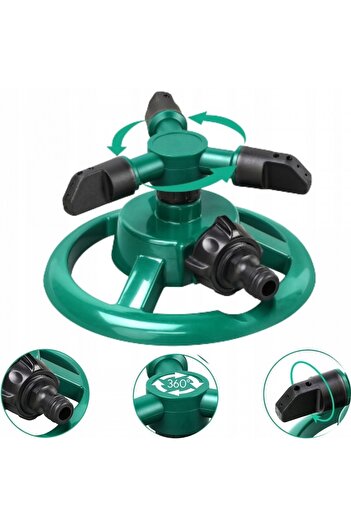 ECARLA Garden sprinkler, rotating, 3 adjustable arms for watering plants, JollyMag, OGR01