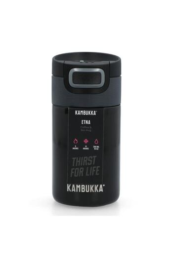 Generic Kambukka Double Wall Vacuum Tumbler Black 300ml