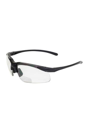 Generic erorex Apex Motorcycle +2.5 Lens Magnification Bifocal Safety Sunglasses Black and Clear APEX 2.5 CL